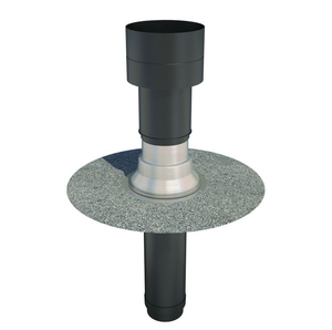 Ubbink UB50147260 OFT 5 Insulated Flat Roof Terminal Bitumen 150mm