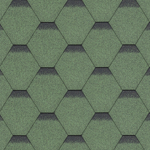 TechnoNICOL Standard Series Hexagonal Roof Shingles Green 3m²