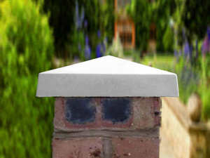 Grey Traditional Pier Cap 610mm x 610mm x 70/130mm - Classical Creations