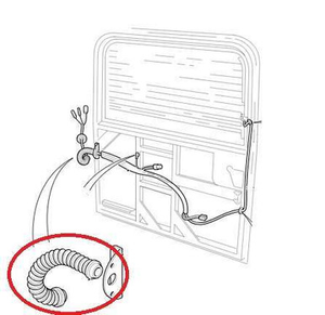 YQQ000080 - Wiring Harness Cover for Land Rover Defender Safari Rear Doors