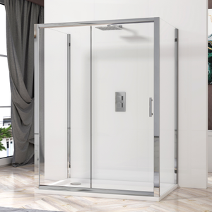 Grand 1000 x 700mm Rectangle Sliding Door 3-Sided Shower Enclosure 6mm Glass