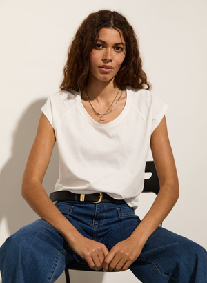 Catherine Organic Cotton Tee - UK 10 | EU 36 | US 06 / Pure White