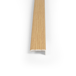 Self adhesive aluminium door bar threshold End section light oak 0.9m