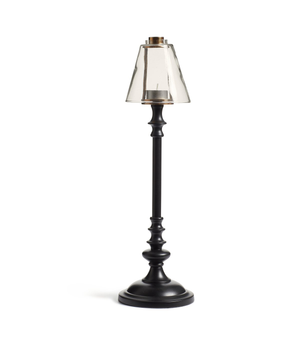 Barton Candle Holder with Glass Lampshade