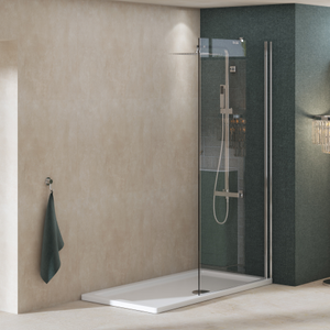 8mm Marbella 700mm Walk In Wet Room Shower Screen - Easy Clean Glass
