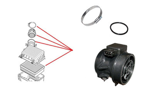 LRC2768 - TD5 Mass Air Flow Sensor Kit with Clip and Seal - For Land Rover Discovery 2 and Defender TD5 Engine