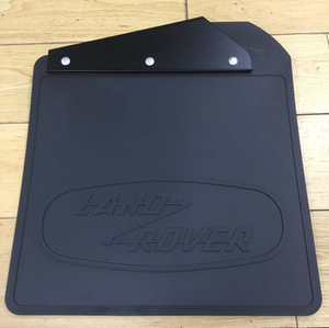 LR069130 - Heritage Defender 90 & 110 Front Right Hand Mudflap - With Black Heritage Logo - Genuine Land Rover