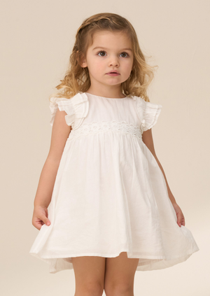 Liberty White Flower Waist Dress