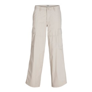 JACK & JONES Mens Bill Knockout Cargo Pants Moonbeam