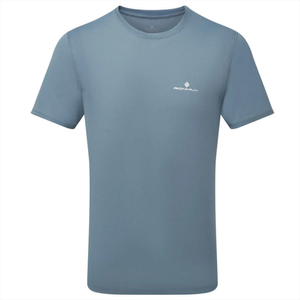 RonHill Mens Core S/S Tee - Lake/Bright White