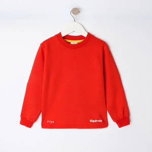 Squirrels Uniform Sweatshirt - Personalised-5-6-Red