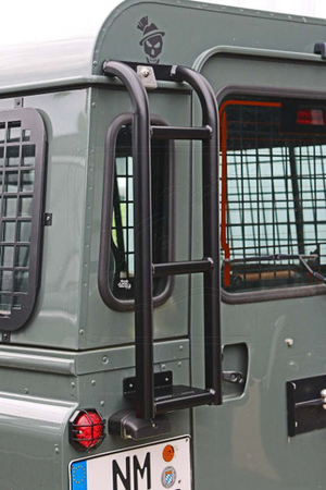 DT-OTSLT-B - Defender Roof Ladder by Nakatanenga - Black Powder Coated