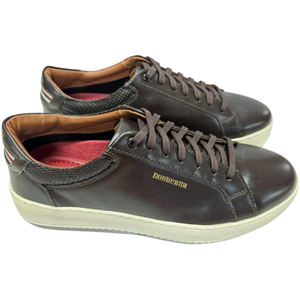 Lambretta Mens Robbie Low Rise Lace Up Trainers - 10 UK / Choc