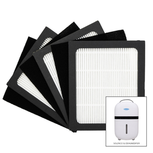 Solenco 5L Spare HEPA and Carbon Filters (Pack of 3)