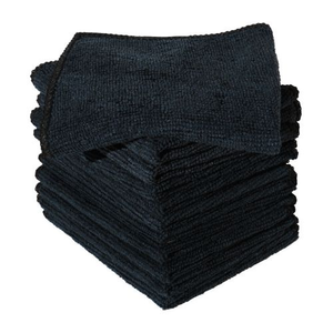 Black Microfibre Cloths