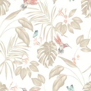Ohpopsi Laid Bare Hummingbird Oyster Wallpaper - LBK50104W