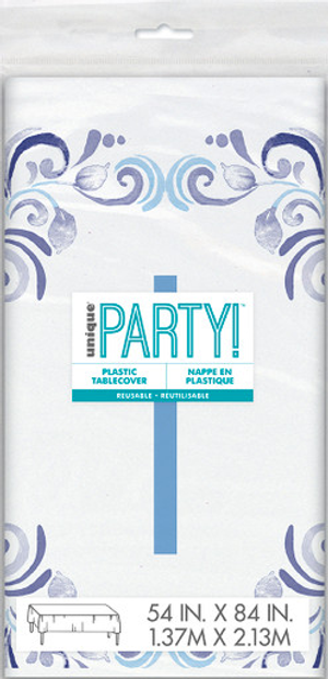 Elegant Blue Cross Tablecover