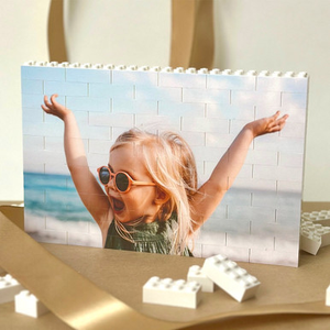 Personalised LEGO Brick Landscape Photo Block Puzzle