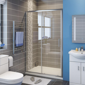 2 Panel Sliding Shower Screen Enclosure Door