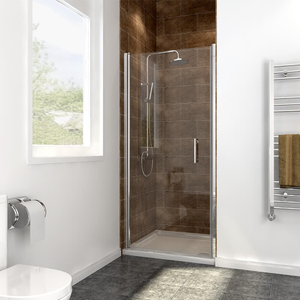 Elegant Showers Frameless Pivot Shower Door