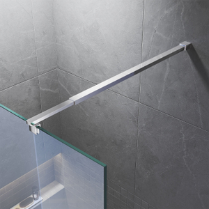 Adjustable length 700-1200mm Shower Screen Stainless Steel Support Bar Glass Panel Fixation