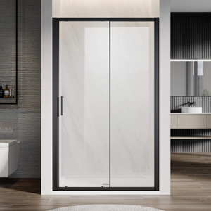 8mm Frame Sliding Shower Door Black