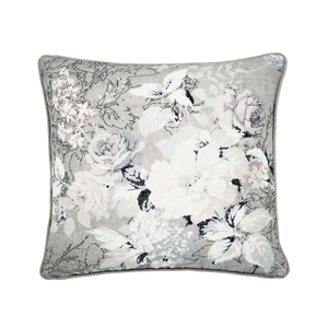Amalia Cushion 50cm x 50cm, White/Silver