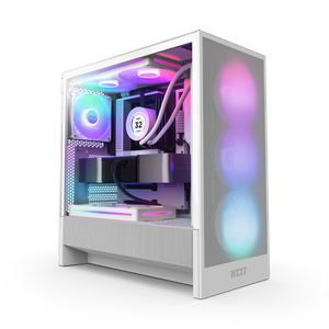 NZXT H5 Flow RGB (2024) Mid-Tower Case - All White