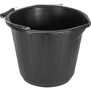 Faithfull General-Purpose Bucket 14 litre (3 gallon) - Black