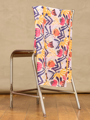 Meadow Print Scarf - Navy Mix