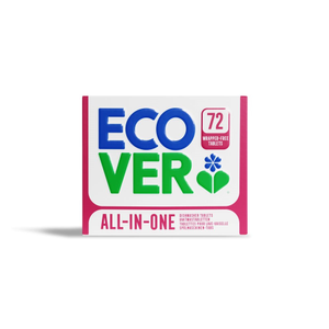 All in One Dishwasher Tablets - Plastic Free (Ecover) 72s