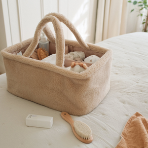 Mabel & Fox - Teddy Nappy Caddy - Oat
