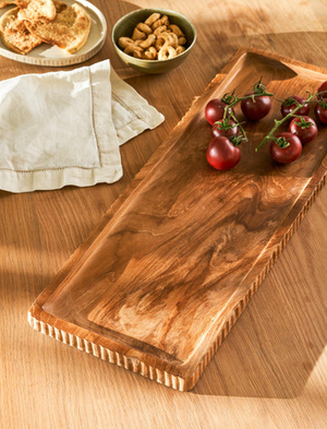 Boxford Serving Plate - Teak, Natural, Large