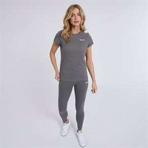 Bench Womens Wimda T-Shirt And Leggings Set Charcoal