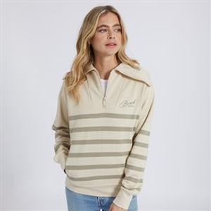 Bench Womens Foy Sweatshirt Ecru/Light Khaki