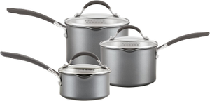 Circulon 81842 ScratchDefense A1 3 Piece Series Saucepan Set
