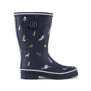 Regatta Womens Amelia Mid Length Wellies - 4 UK / Navy Dogs