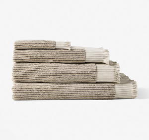 Alara 580GSM Cotton Bath Towel Range Pebble