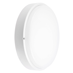 LED Bulkhead Light - 24W - Ø350mm - IP65 Rated for Outdoor/Exterior Use - CCT - 2700K / 4000K / 6000K - Round - White - Ceiling - 5 Year Warranty