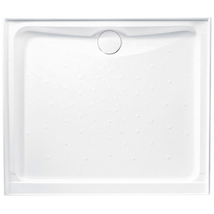 Shower Base Polymarble Evo Rear Outlet 900 x 1220mm Anti-Slip White [198610]
