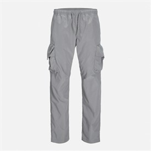 JACK & JONES Mens Kane Tech Cargo Pants Ultimate Grey