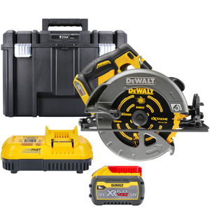 DeWalt DCS579 54V XR Cordless Brushless FlexVolt 190mm Circular Saw With 1 x 9.0Ah Battery, Charger & TSTAK Case