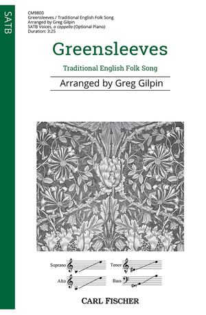 Greensleeves - SATB opt. Piano