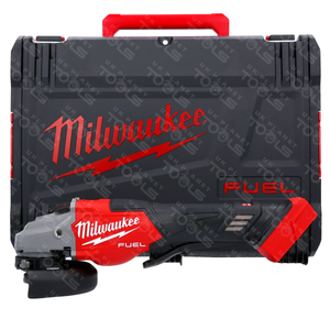 Milwaukee 18V Fuel 125mm Cordless Braking Angle Grinder With Paddle Switch In Carry Case M18FHSAG125XPDB2-0X
