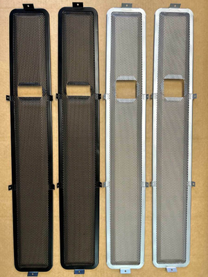 LR950 - Bulkhead Flyscreen - Land Rover Series and Defender up to 2003 (small slot) - available in Black or Silver