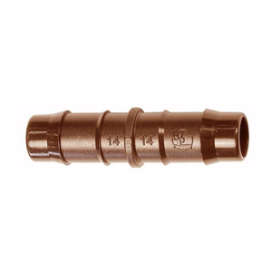 DB Joiner 14mm (Brown) Suits Drip Line - 5 Pack