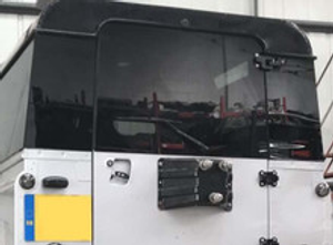 BG1203 - Panoramic Heated Rear Door Glass - for vehicles with High Brake Lamp - Land Rover Defender