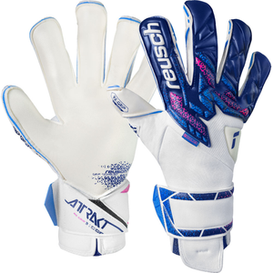 Reusch Attrakt RE:GRIP Evolution - White/Blue/Pink - 8