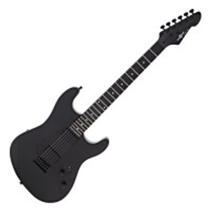 Guitarra Elétrica LA Select Modern da Gear4music, Preto Blackout
