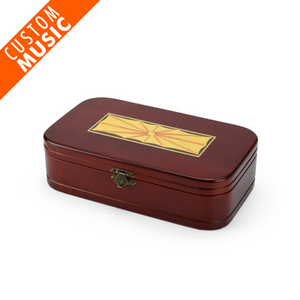 Old World Inspired Dark Wood Custom Sound Module Music Box